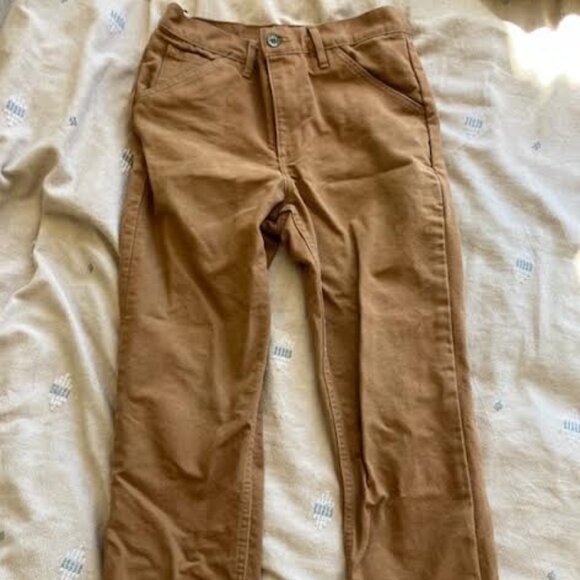 Left Field NYC Caramel Mt Vernon 13 oz Duck Work Uniform Chino - Picture 1 of 6